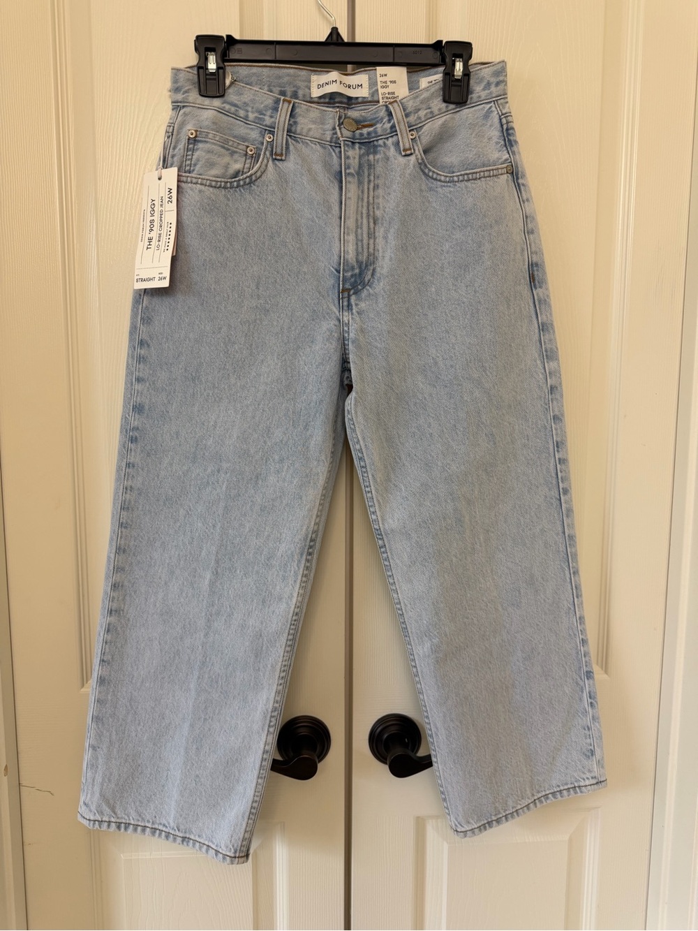 NWT Denim Forum Light Blue Classic Wide Jeans